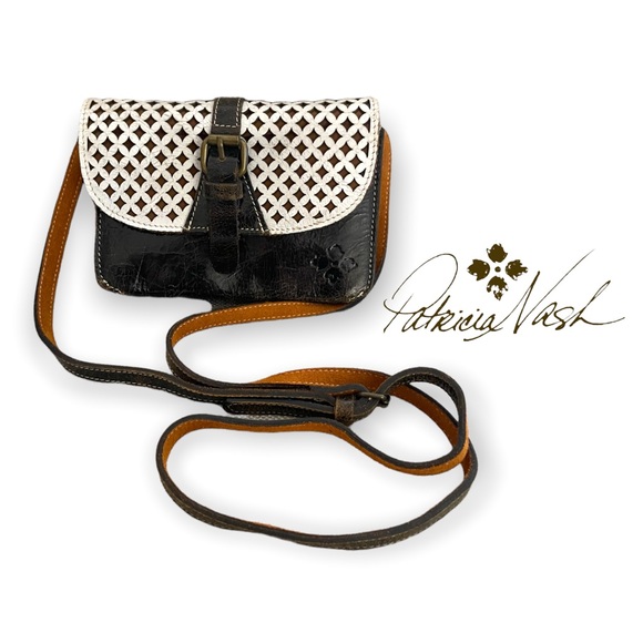 Patricia Nash Tori Crossbody Distressed Shoulder Bag Crossbody Clutch